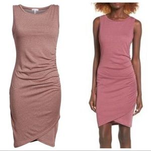 COPY - Leith Dress: Pink Ruched Bodycon Dress Sz: XL